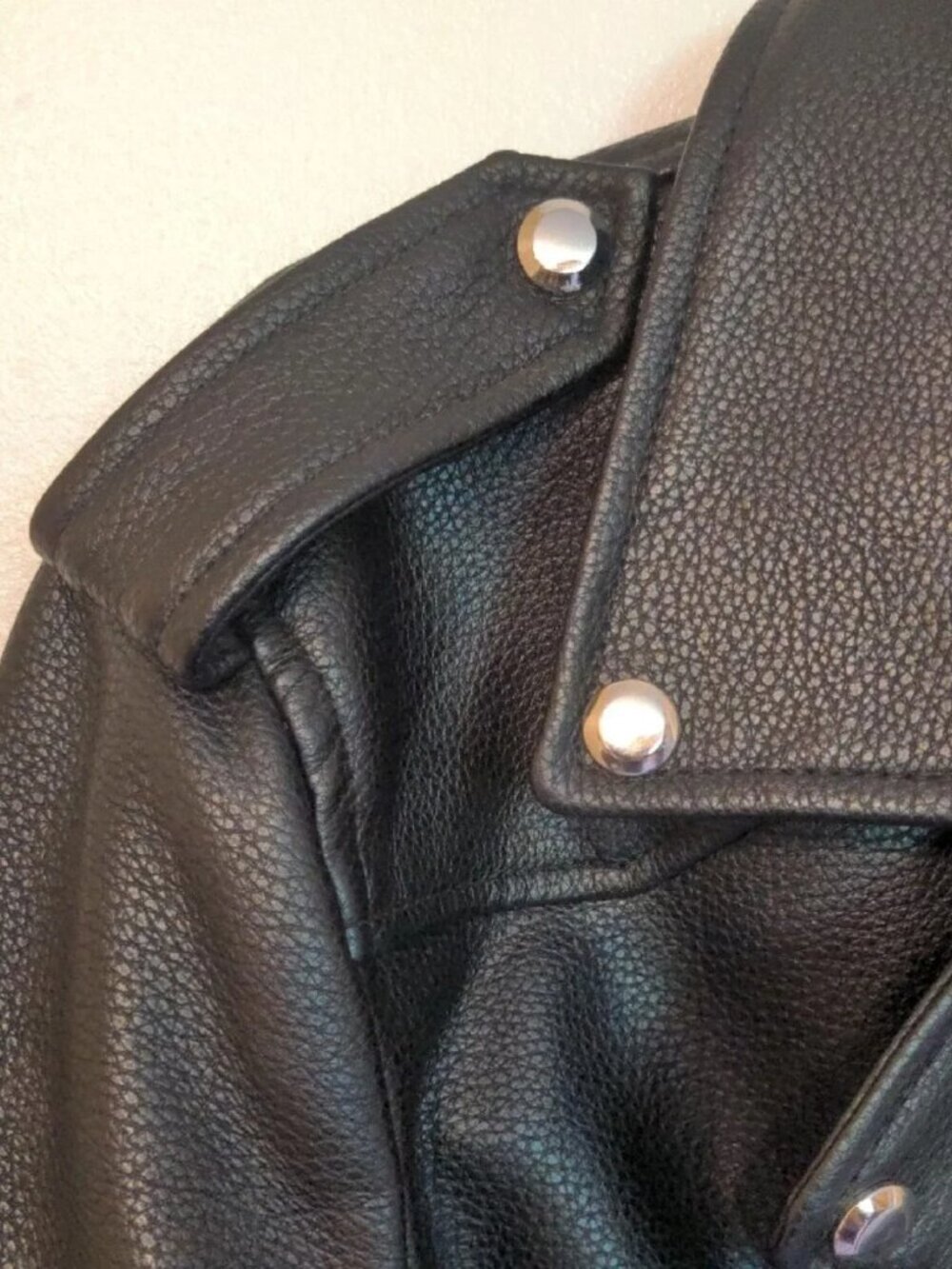 Zara Basic Black Outerwear Biker Faux Leather Cropped Jacket Size XL - Picture 5 of 10